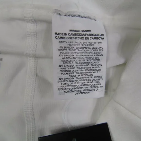 Nike Dri Fit NWT Large White Tennis Skort Skirt Athletic Sports - Picture 3 of 7